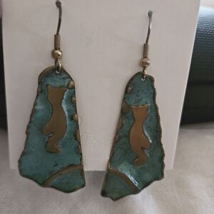 Metal Cat earrings